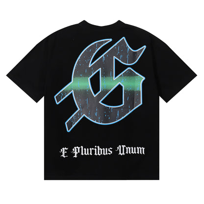 Godspeed T-shirts Play Card Magician Printing Cotton Casual Crew Neck Short Sleeve Men and Women
